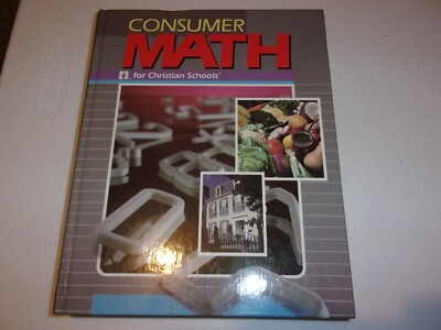 HB Consumer Math for Christian Schools BJU 1996c