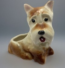 Vintage Royal Copley "Scottie" Scottish Terrier Ceramic Dog Planter Figurine