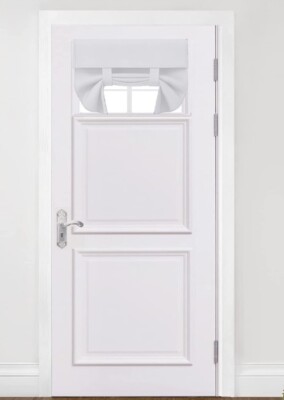 French Door Gardinen Sichtschutz Verdunkelung, Schirm für Glastür Home Office