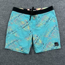 Rip Curl Mens Board Shorts 36 Blue Mirage Paradiso Surf Stretch Pocket Key Loop