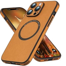 Shockproof  Leather Case For iPhone 16 15 14 Plus 13 Pro Max + Lens Protector