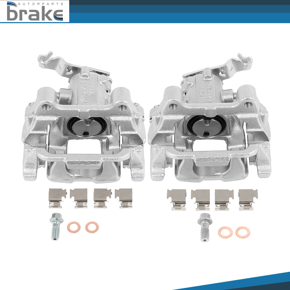 2011-2016 Volkswagen Eos Rear Brake Calipers Pair with Bracket - Driver & Passenger