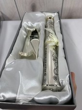 Unique Vintage christening certificate storage tube metal Personalize