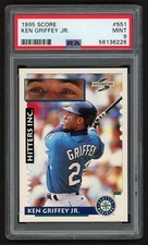 1995 SCORE KEN GRIFFEY JR. #551 HITTERS INC. SEATTLE MARINERS HOF PSA 9 MINT