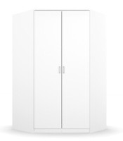 Kleiderschrank DrehtüRenschrank Schlafzimmerschrank Begehbar 2-TüRig Weiß