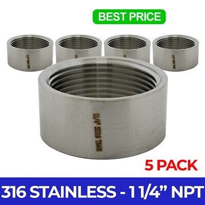 1.25 1 14 In Inch NPT 316 Stainless Steel Threaded Jamaica - Foto 12