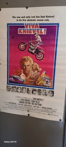 VIVA KNIEVEL 1977 Stunt Man Hero Action Evel Motorcycle ORIGINAL MOVIE POSTER