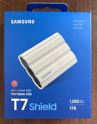 Samsung T7 Shield tragbare externe SSD - 1 TB, weiß