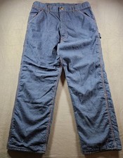 VINTAGE 60s 70s Montgomery Ward Insulated Workwear Pants USA Made Size 36x30