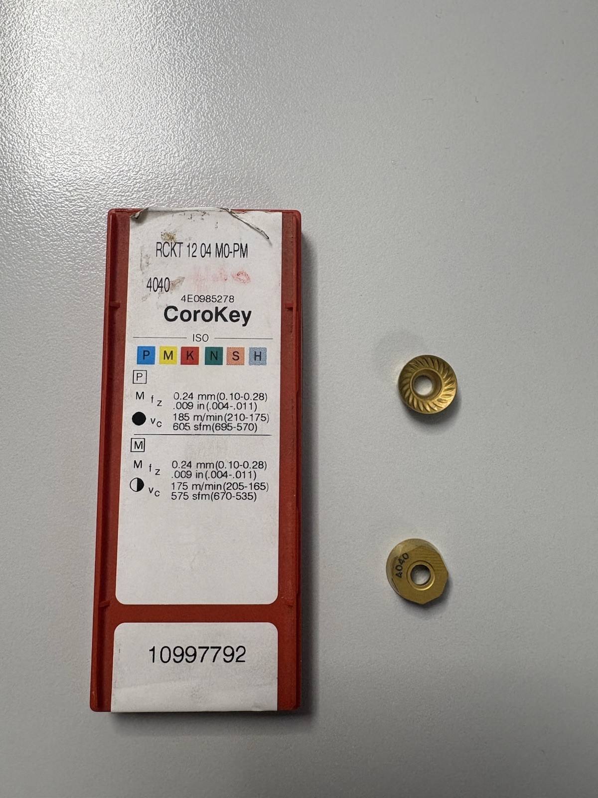 Plaquettes SANDVIK RCKT 1204 à haute résistance thermique pour usinage intensif - 2