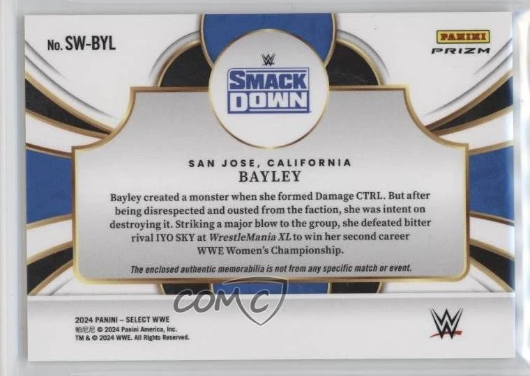 2024 Panini Select WWE Selective Swatches Bayley #SW-BYL - Image 2 of 2