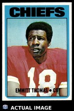 1972 Topps #157 EMMITT THOMAS Kansas City Chiefs HOF RC EX-NM