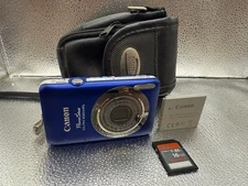 Canon PowerShot ELPH 100 HS Blue Digital Camera 12.1 MP 100% Excellent Condition