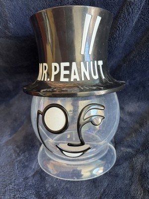 Vintage Mr Peanut Planters Countertop Store Display Container Plastic