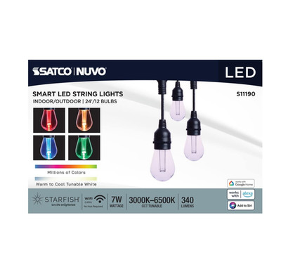 SATCO S11190 - Starfish Smart LED 24' Color Changing Indoor/Outdoor String Light