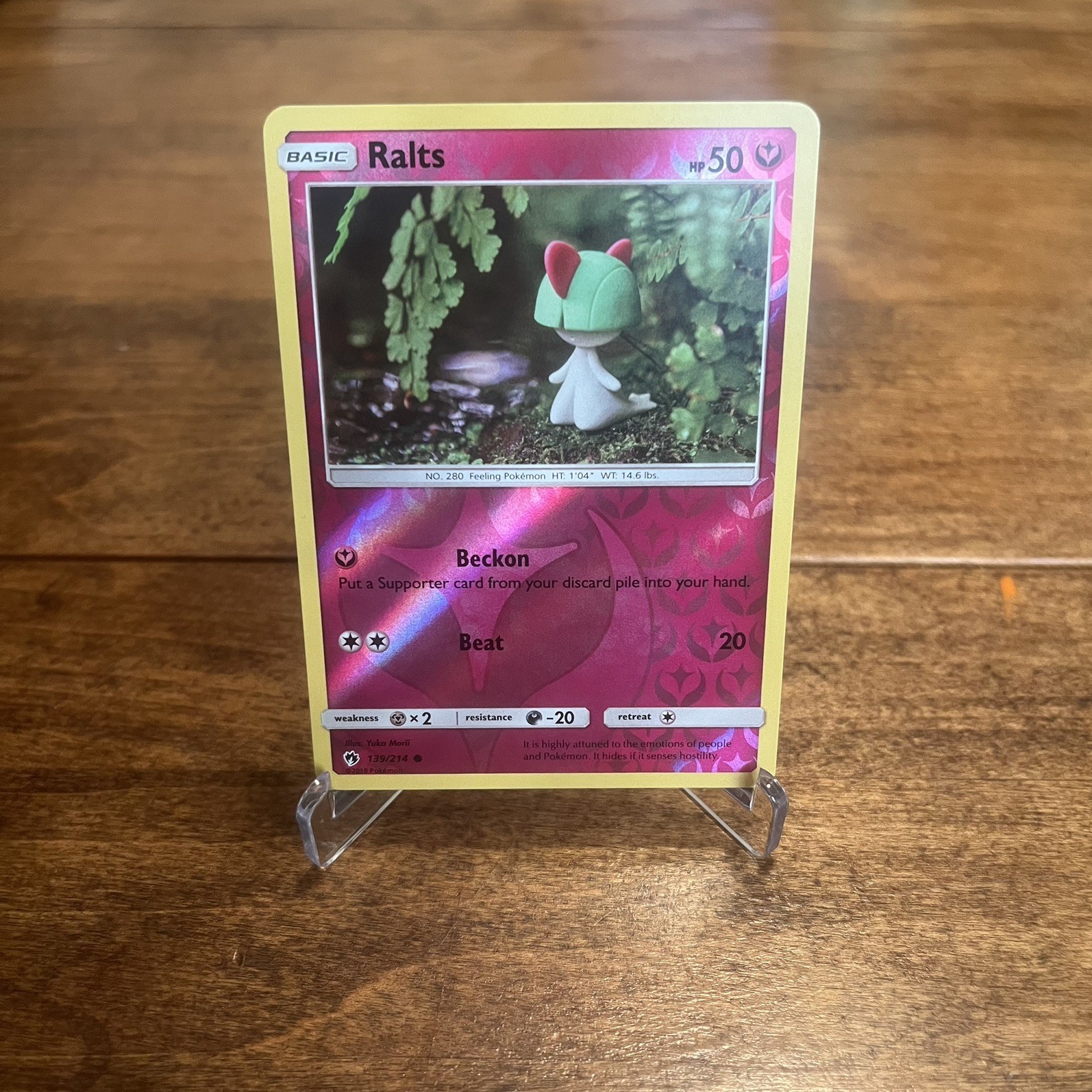 Ralts 139/214 Common Lost Thunder Pokemon Reverse Holo LP (READ DESCRIPTION)