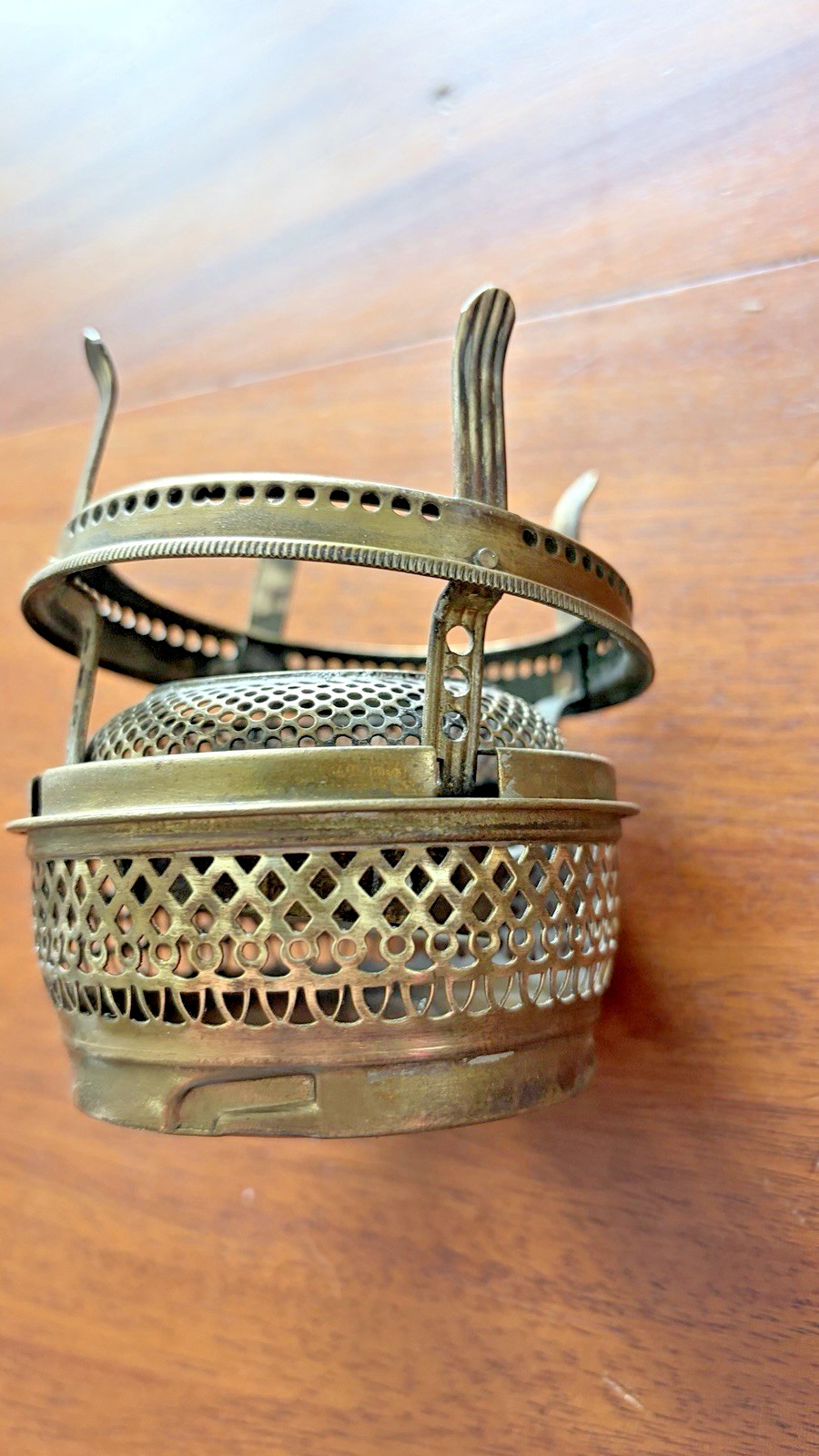 Antique Vintage Brass Oil Lamp Burner Gallery Light Part