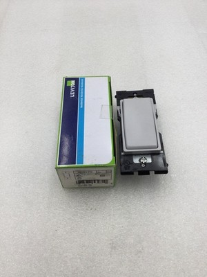 Leviton RE153-PG Renu Style 15 Amp 120/277 VAC 3 Way Decora Light Switch in Gray