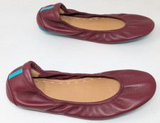 Tieks by Gavrieli Womens Burgundy Leather Ballet Flats Foldabale Comfort Shoes 7
