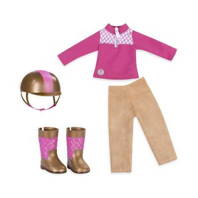 by Battat - Ride & Shine Deluxe Equestrian Outfit - 14'' Doll Clothes & Access...