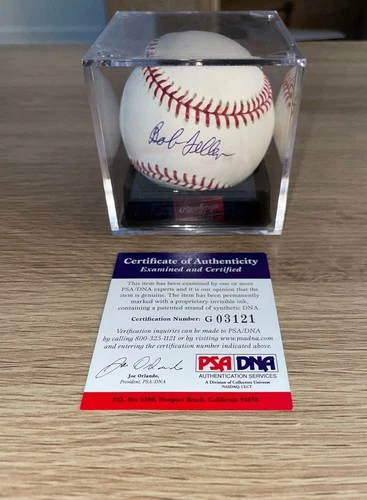 Bob Feller Signed Baseball PSA/DNA Authenticated Autographed MLB Ball