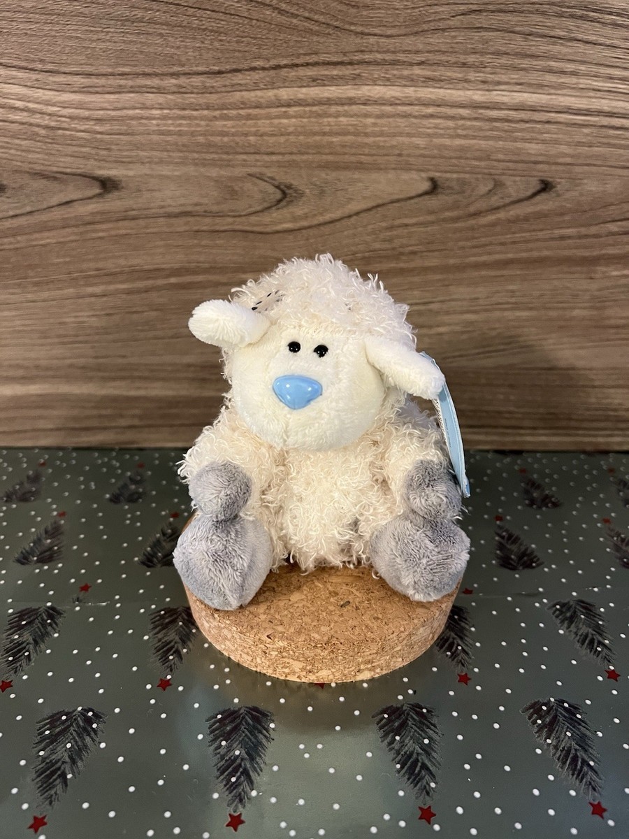 Peluche Mouton My Blue Nose Friends 30 Cm - Gris Et Blanc - Neuf