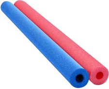 Floating Pool Noodles 2-Pack, 52 Thick Foam Tubes for Swimming Fun