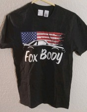 Ford Mustang Fox Body T Shirt Black Size Small