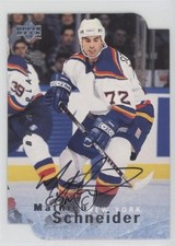 1995-96 Upper Deck Be a Player Die-Cut Auto Mathieu Schneider #S20 Auto 1o3