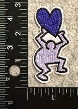 Lot of 1 Purple Keith Haring Pop Art Heart Vi...