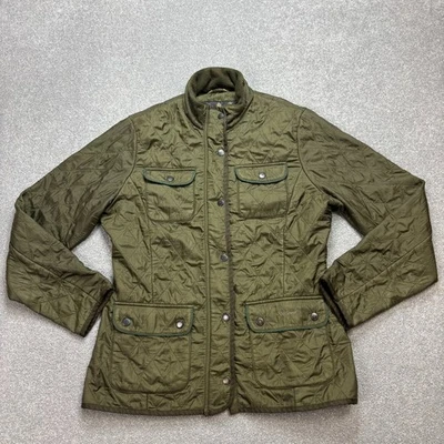Veste Barbour femme vert moyen matelassée chasse champ campagne doublée femme* - Photo 1/4