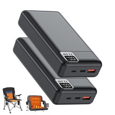 20000mAh Power Bank 2PCS, PD20W Fast Charge, 5V 2A/3A Portable Battery Pack