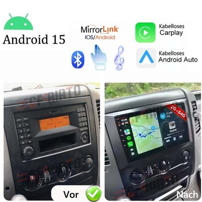 2G+64G Für VW Crafter 2006-2016 Apple Carplay Android 15 Autoradio GPS WIFI RDS