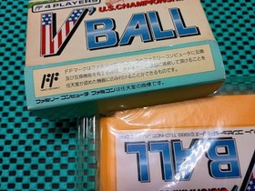 V'BALL W/box Instruction CIB Nintendo Famicom FC Cartridge  New  