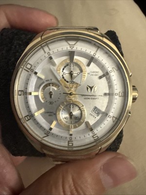 TECHNOMARINE OCEAN QUANTUM MEN'S WATCH 44MM GOLD TM-318118 $500