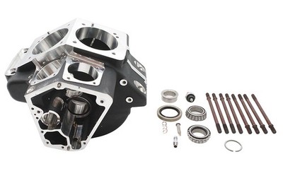 Evolution Ultima Engine Case Set Black for Harley-Davidson