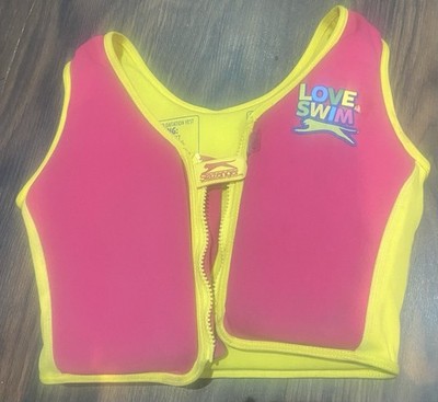Slazenger Love 2 Schwimmweste Mädchen Schwimmweste für Alter 4-5 rosa gelb