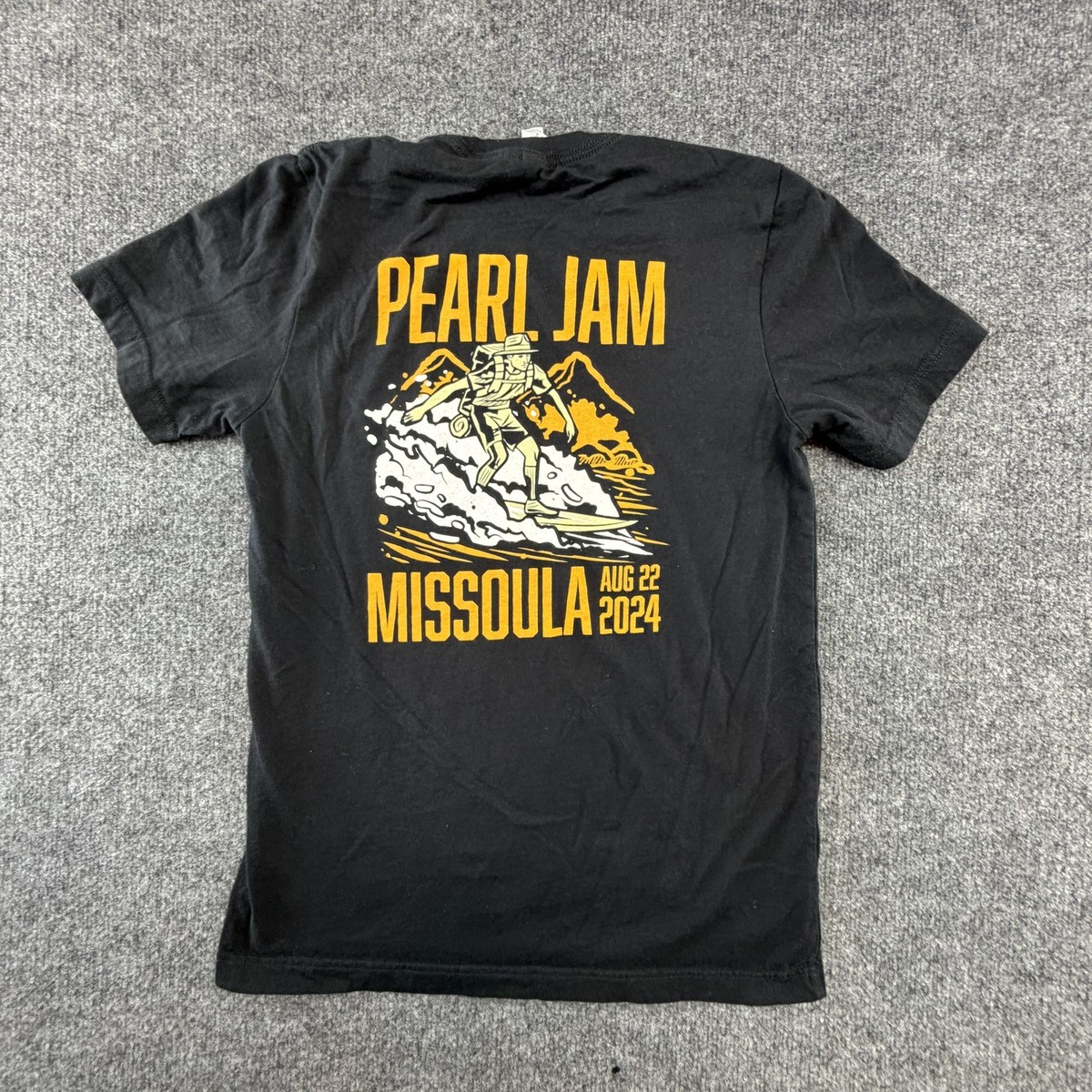 Pearl Jam Missoula 2024 Shirt Mens Medium Black Concert Tour