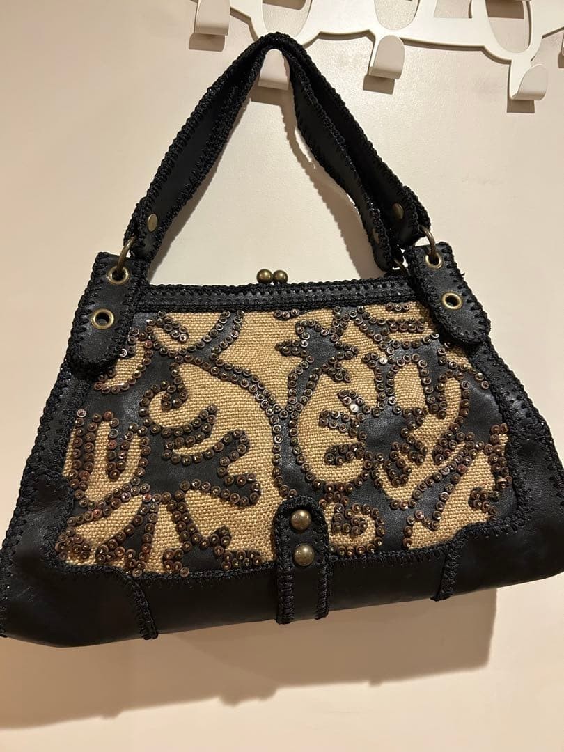 Borsa a mano ISABELLA FIORE ricamata y2k archivio vintage rara giappone...