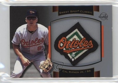 2003 Upper Deck Sweet Spot Classic Souvenir Logo Cal Ripken Jr Patch HOF 0q5