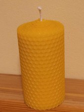 Bienenwachs-Waben-Kerze 100 x 50 mm handgerol...