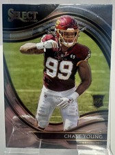 Chase Young Rookie Card #364 Panini Select Field Level Washington NFL RC SP MINT. rookie card picture