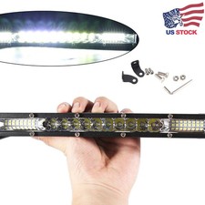 12inch Slim Led Work Light Bar Single Row Spot Flood Offroad Driving Atv 4wd Suv