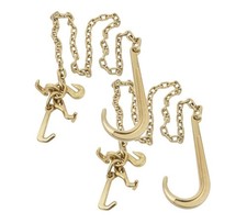 2pk 516x6 Leg G70 Long J Hook Tow Chain Rtj Cluster Grab Hook 4700 Wll