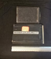 Vintage Folmer Graflex Model 2 Graphic Film Pack Adapter  Large Format Holder