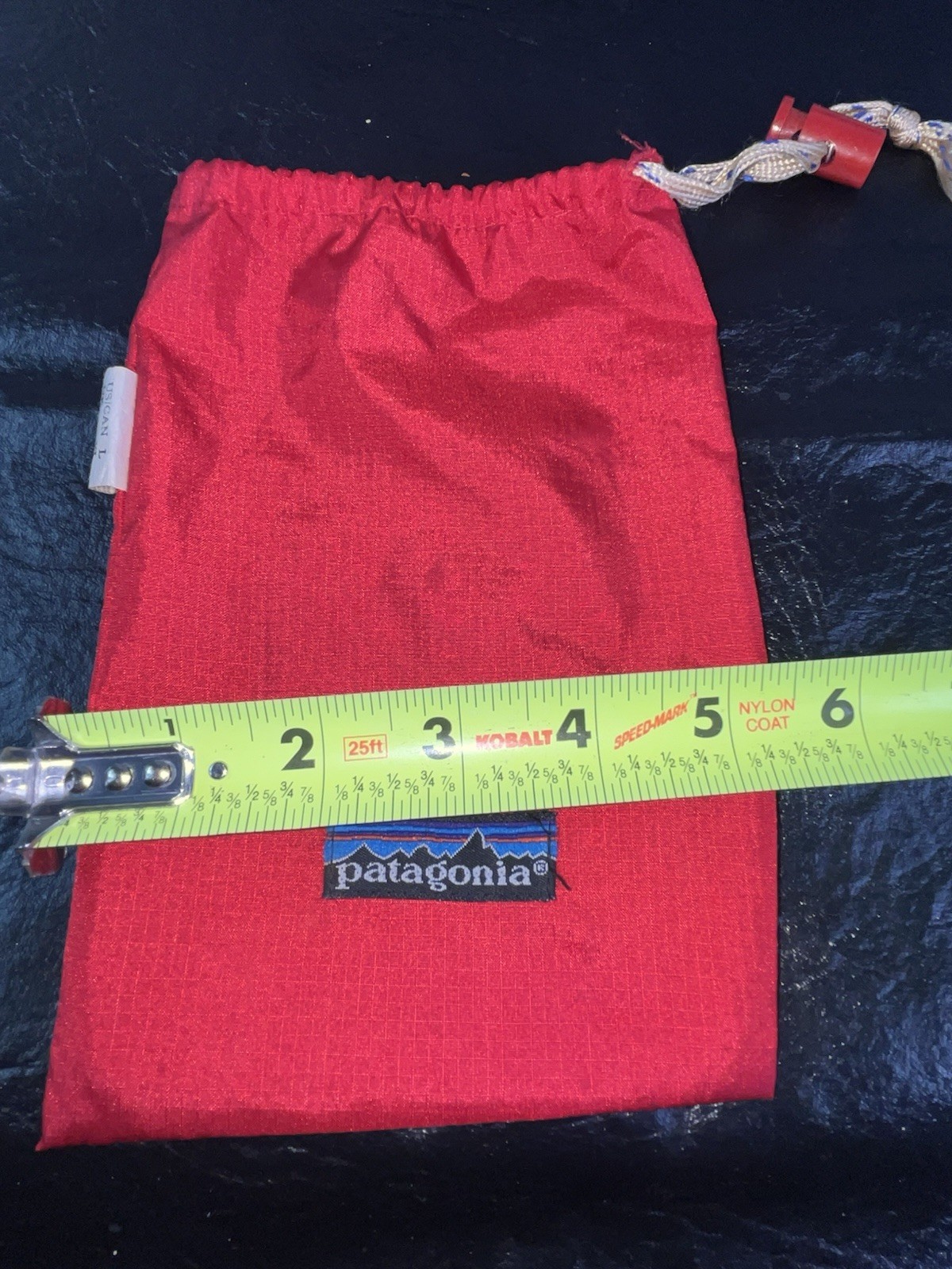 Patagonia Red Small Thin Draw String Stuff Sack B… - image 3