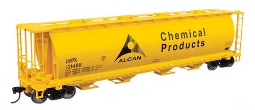 Walthers Mainline 910-7871 HO Scale 59' Cylindrical Hopper Alcan UNPX #121488