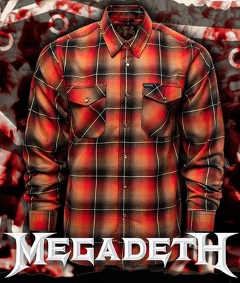 Dixxon Megadeth Killing Is My Business Flanellhemd Große L  Dave Mustaine.