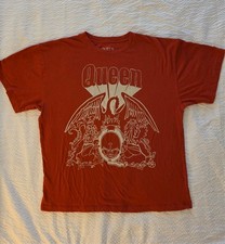 Queen Official Merch Orange Vintage Concert tshirt Size S