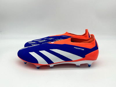 Adidas Predator Elite LL SG Men's Size 11.5 Blue Orange Laceless Cleats IF6318